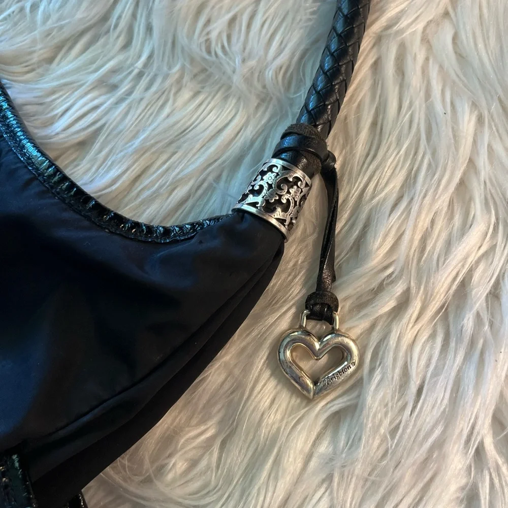 Brighton animal print hobo shoulder bag purse